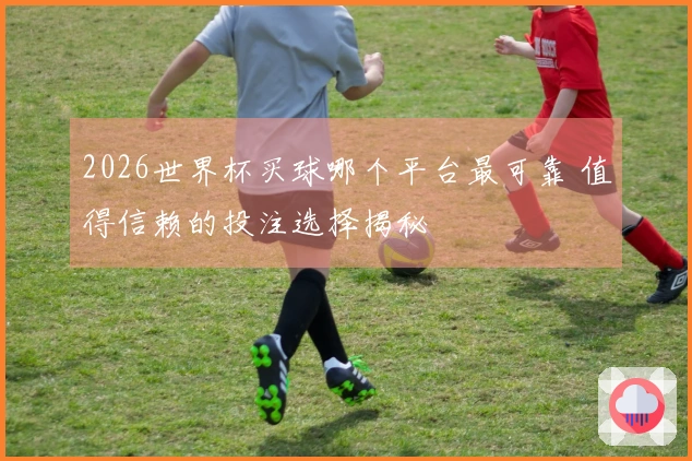 2026世界杯买球哪个平台最可靠 值得信赖的投注选择揭秘