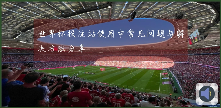 世界杯投注站使用中常见问题与解决方法分享